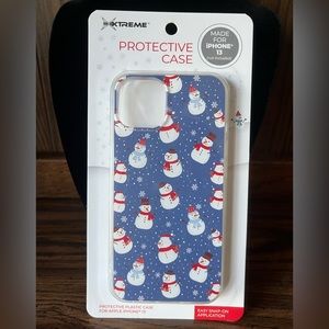 Xtreme Protective Snowman/Snowflake Case for Apple iPhone 13